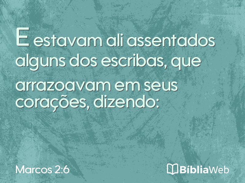 Marcos 2:6 em imagem para compartilhar