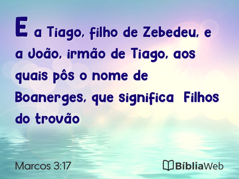 Marcos 3:17 em imagem para compartilhar