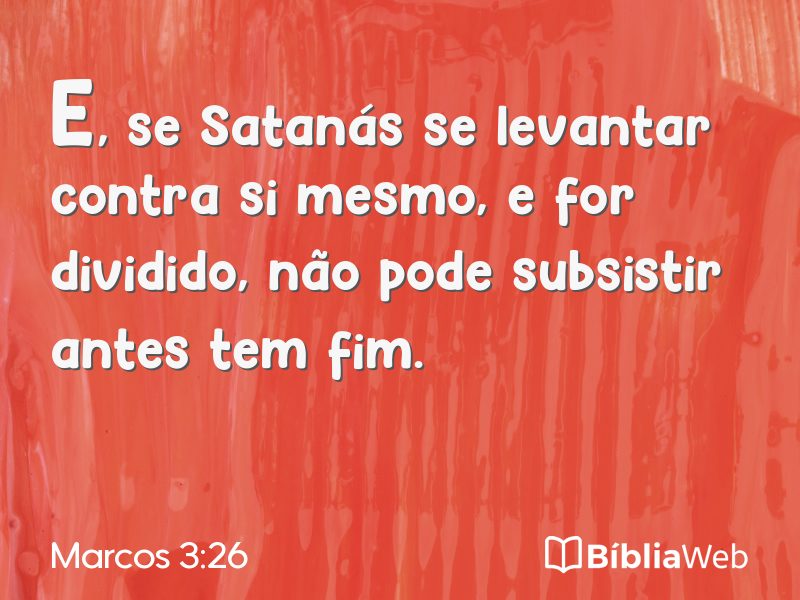 Marcos 3:26 em imagem para compartilhar