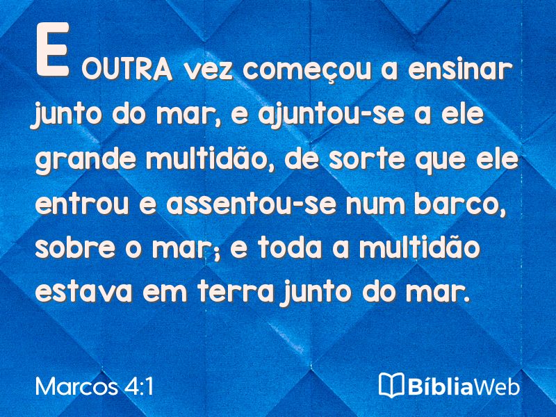 Marcos 4:1 em imagem para compartilhar