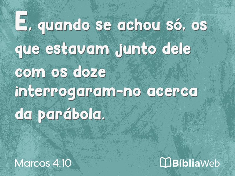 Marcos 4:10 em imagem para compartilhar