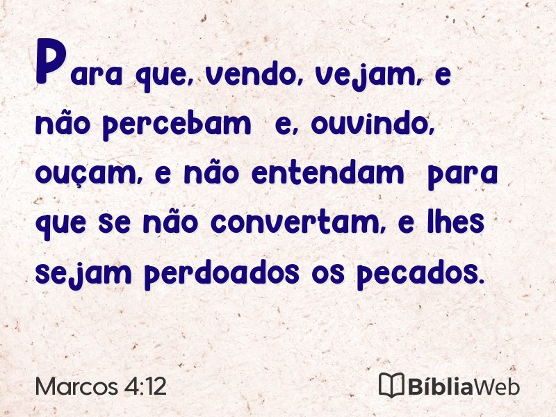 Marcos 4:12 em imagem para compartilhar