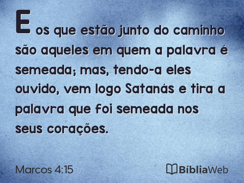 Marcos 4:15 em imagem para compartilhar