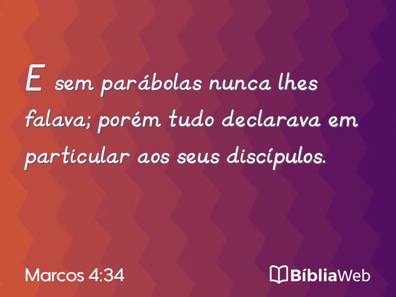 Marcos 4:34 em imagem para compartilhar
