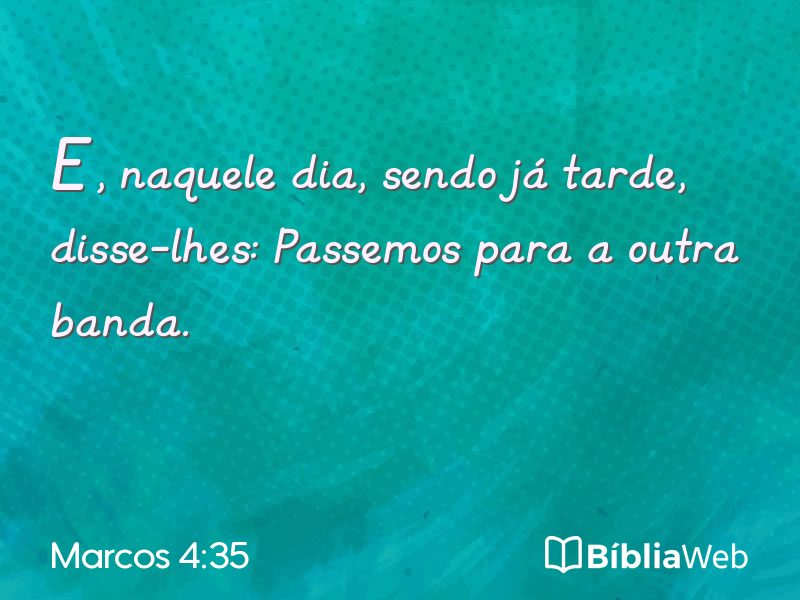Marcos 4:35 em imagem para compartilhar
