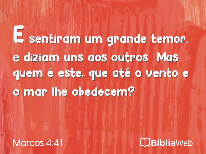 Marcos 4:41 em imagem para compartilhar