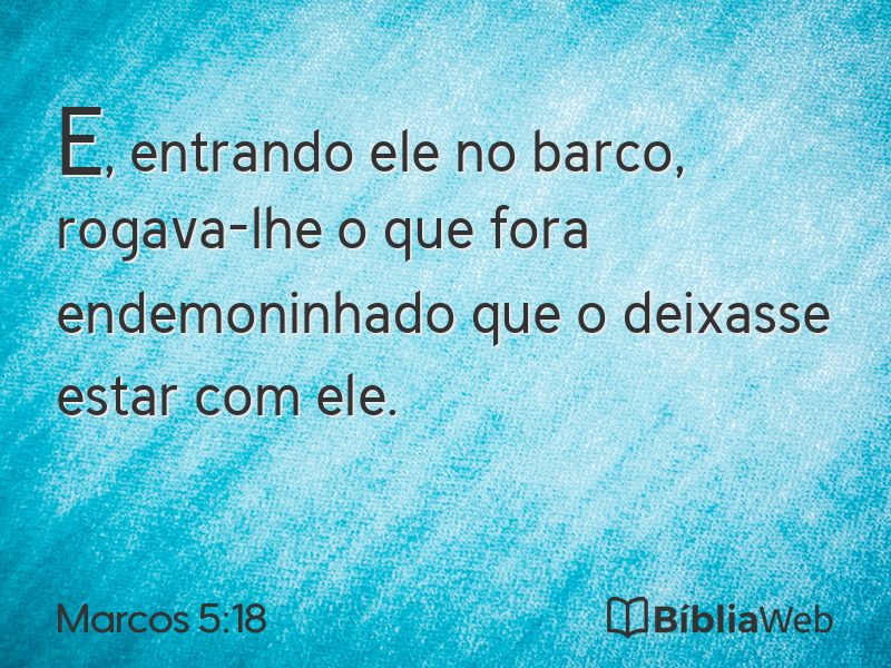 Marcos 5:18 em imagem para compartilhar