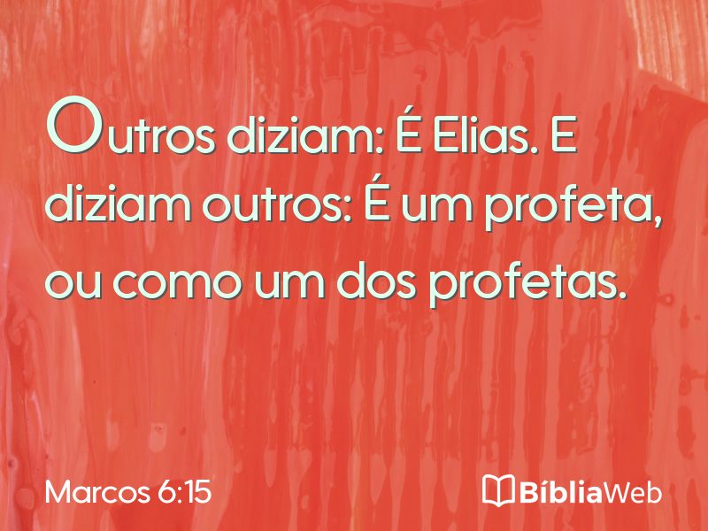 Marcos 6:15 em imagem para compartilhar