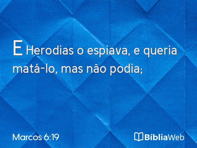 Marcos 6:19 em imagem para compartilhar
