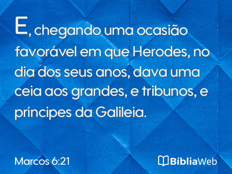 Marcos 6:21 em imagem para compartilhar