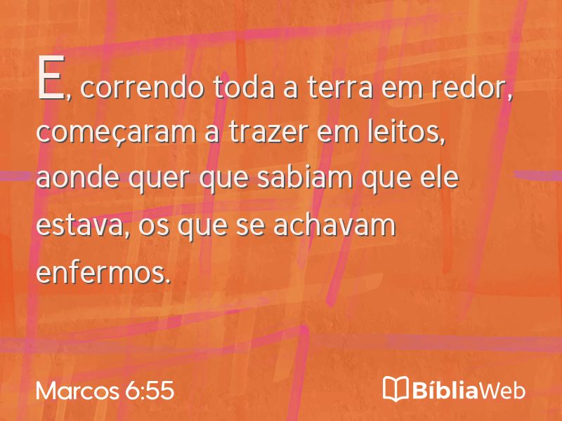 Marcos 6:55 em imagem para compartilhar