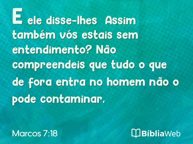 Marcos 7:18 em imagem para compartilhar