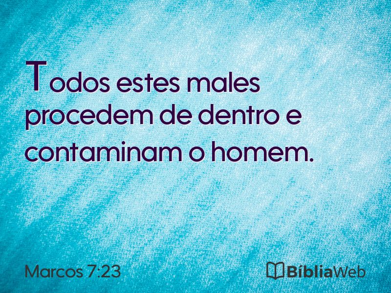 Marcos 7:23 em imagem para compartilhar