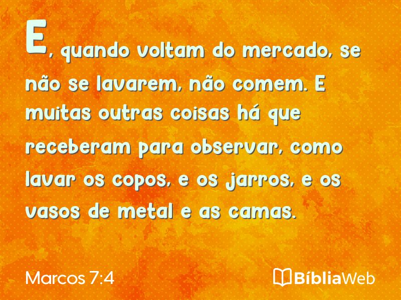 Marcos 7:4 em imagem para compartilhar