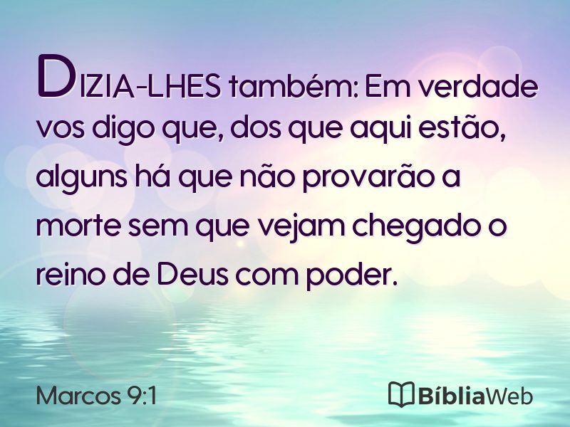 Marcos 9:1 em imagem para compartilhar