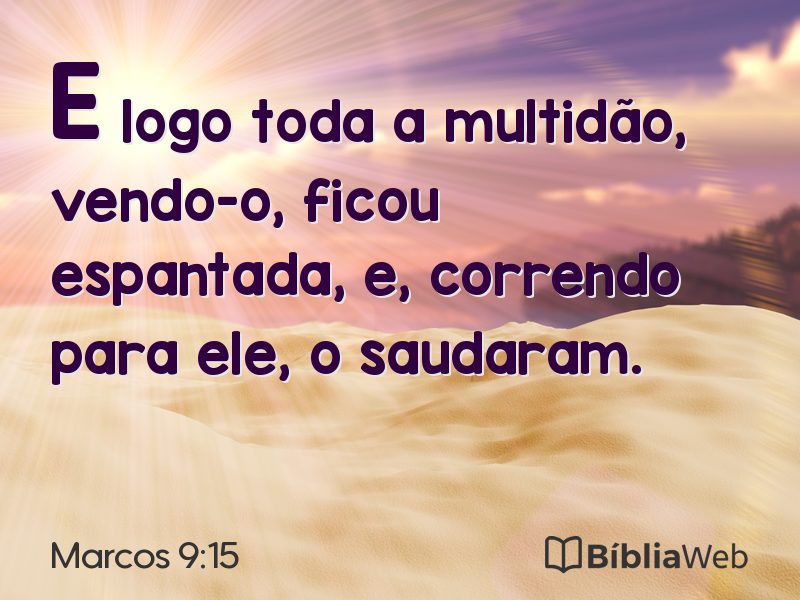 Marcos 9:15 em imagem para compartilhar