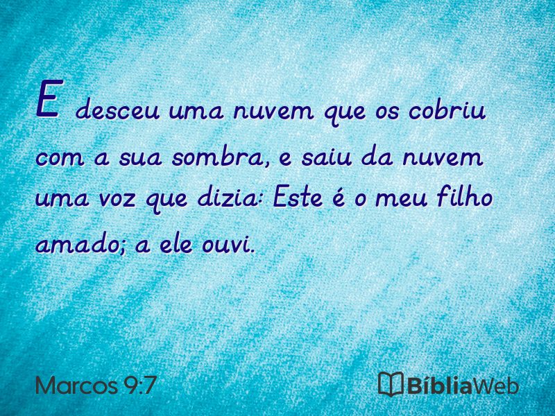 Marcos 9:7 em imagem para compartilhar