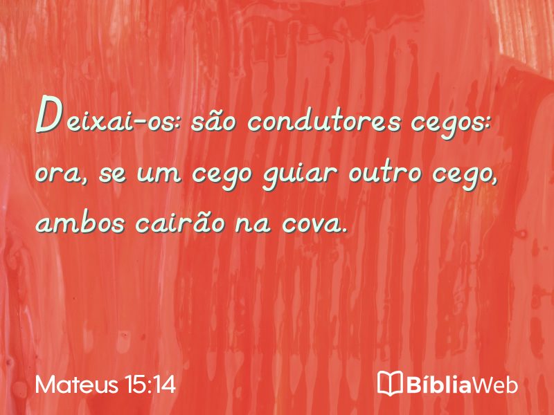 Mateus 15:14 em imagem para compartilhar