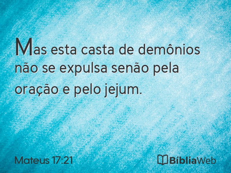 Mateus 17:21 em imagem para compartilhar