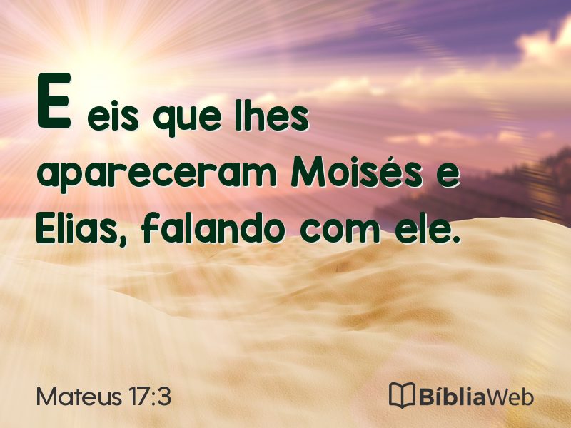 Mateus 17:3 em imagem para compartilhar
