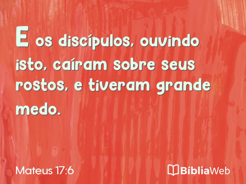 Mateus 17:6 em imagem para compartilhar