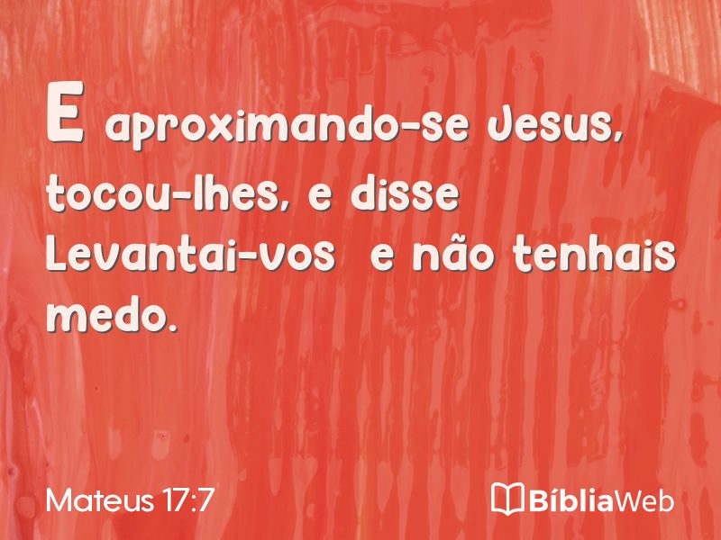 Mateus 17:7 em imagem para compartilhar