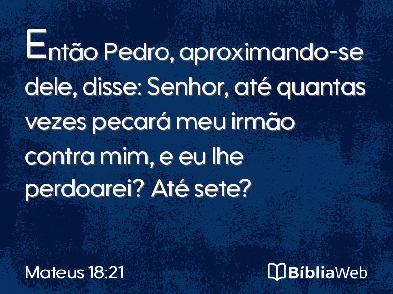 Mateus 18:21 em imagem para compartilhar