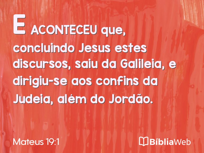 Mateus 19:1 em imagem para compartilhar