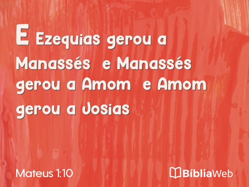 Mateus 1:10 em imagem para compartilhar