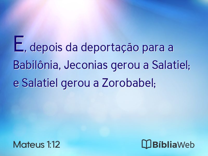 Mateus 1:12 em imagem para compartilhar