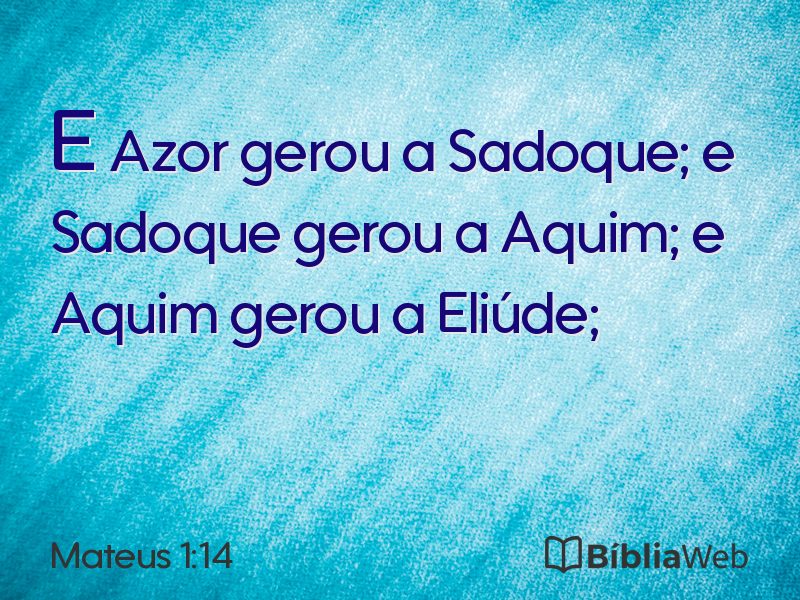 Mateus 1:14 em imagem para compartilhar