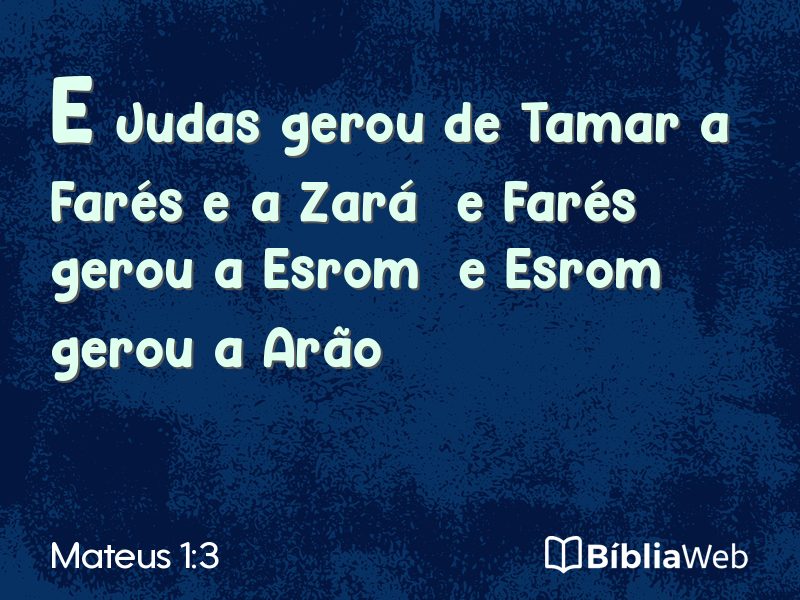 Mateus 1:3 em imagem para compartilhar