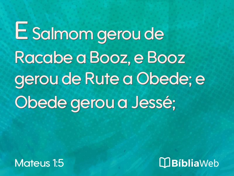 Mateus 1:5 em imagem para compartilhar