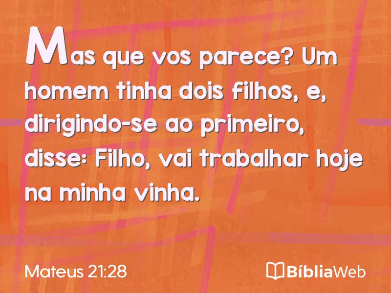Mateus 21:28 em imagem para compartilhar