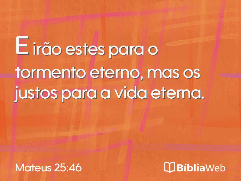 Mateus 25:46 em imagem para compartilhar