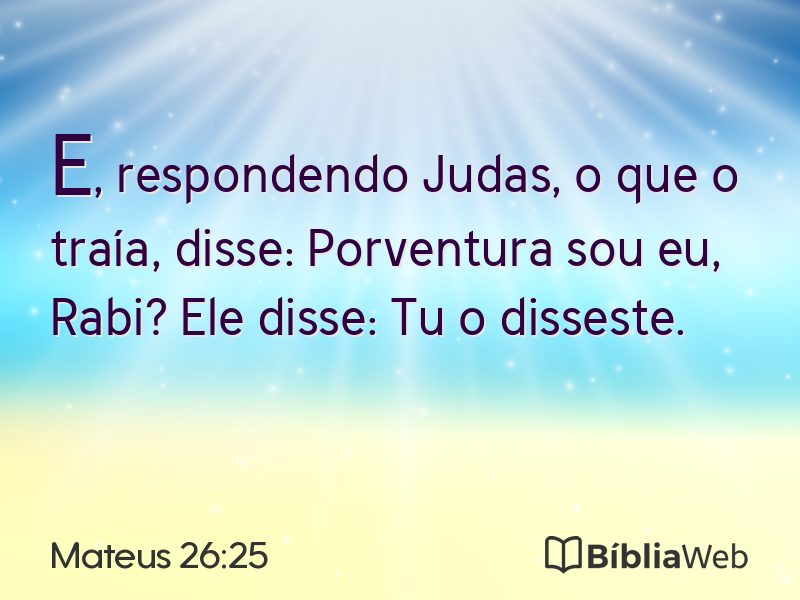 Mateus 26:25 em imagem para compartilhar