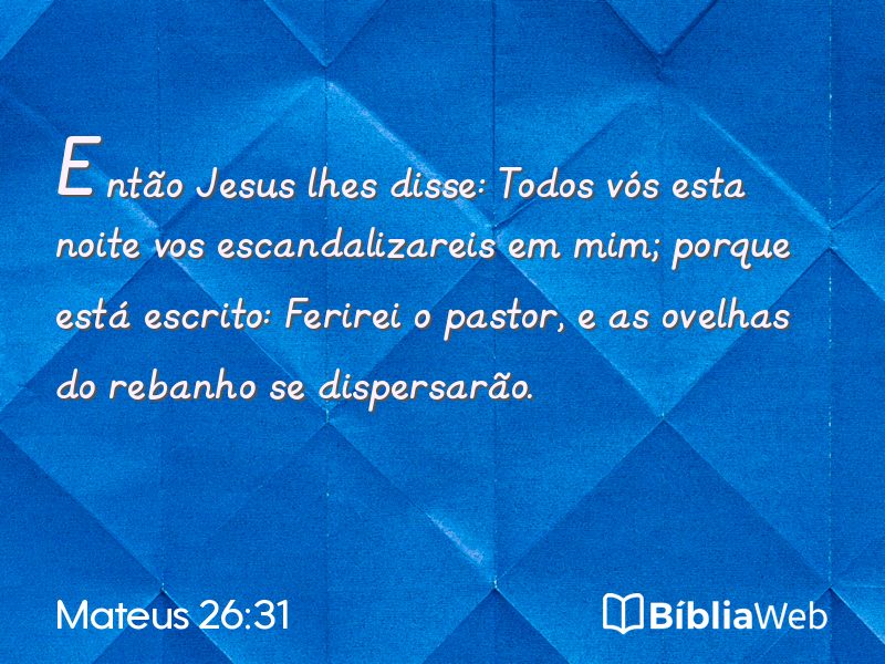 Mateus 26:31 em imagem para compartilhar
