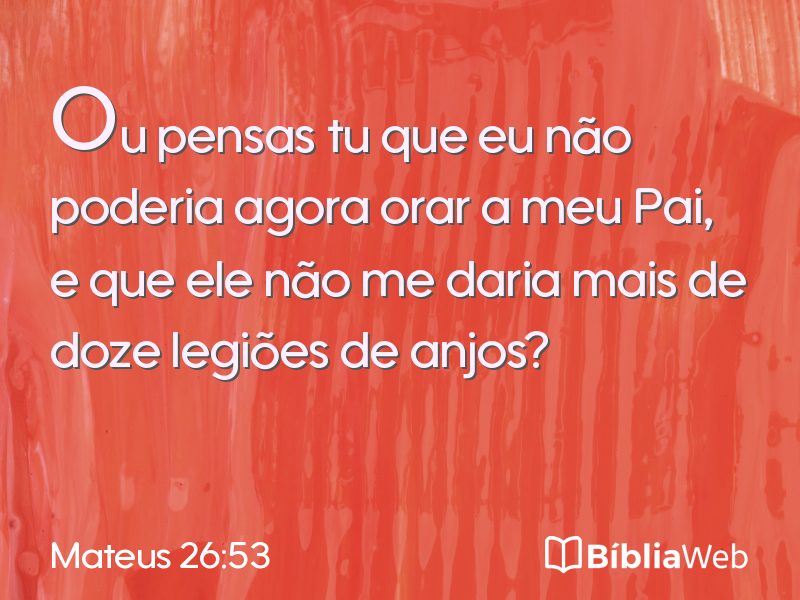 Mateus 26:53 em imagem para compartilhar