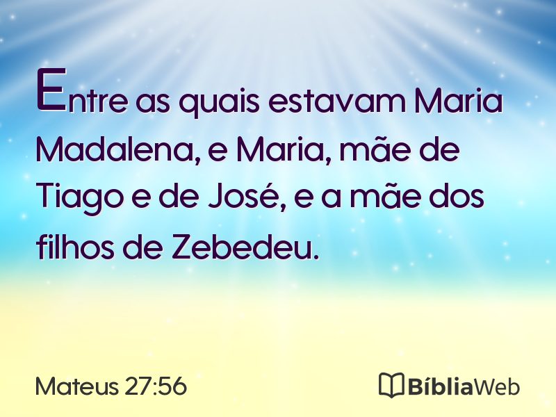 Mateus 27:56 em imagem para compartilhar