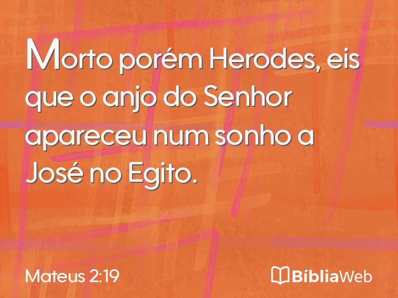 Mateus 2:19 em imagem para compartilhar