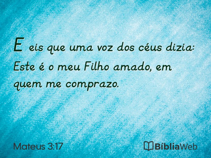 Mateus 3:17 em imagem para compartilhar