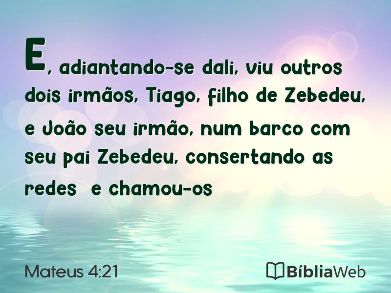 Mateus 4:21 em imagem para compartilhar
