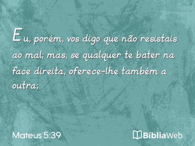 Mateus 5:39 em imagem para compartilhar