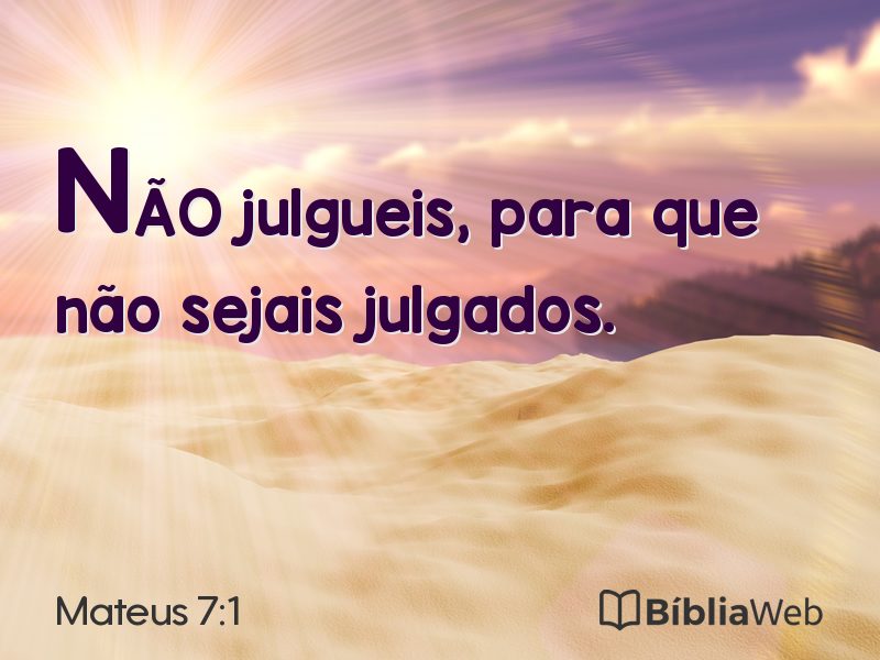 Mateus 7:1 em imagem para compartilhar