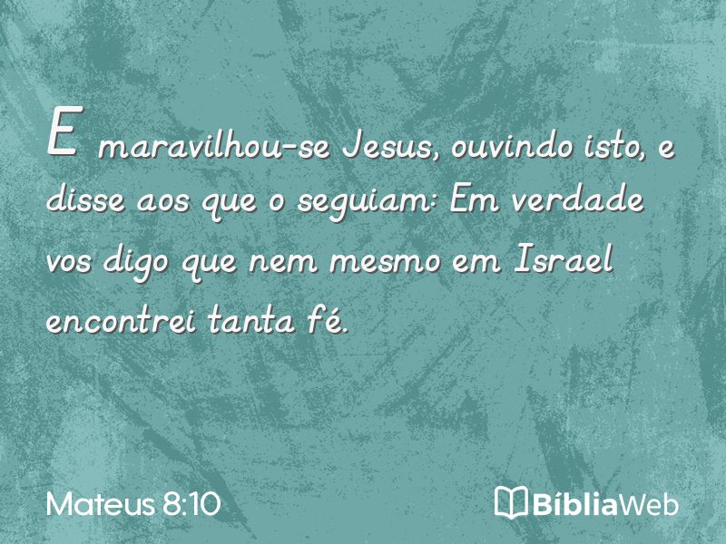 Mateus 8:10 em imagem para compartilhar