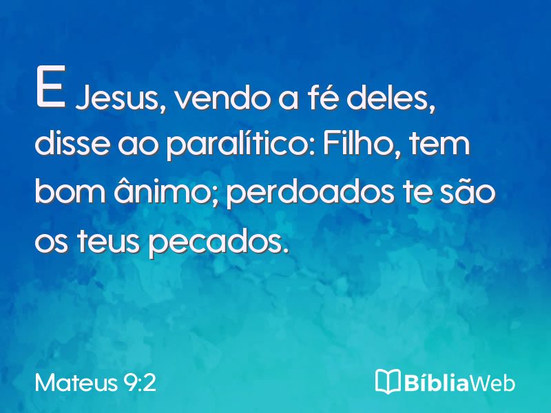 Mateus 9:2 em imagem para compartilhar