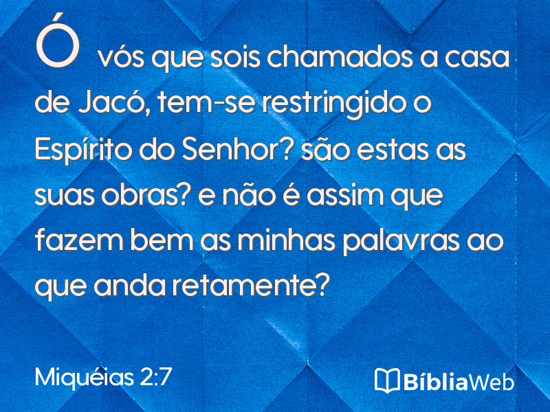 Miquéias 2:7 em imagem para compartilhar