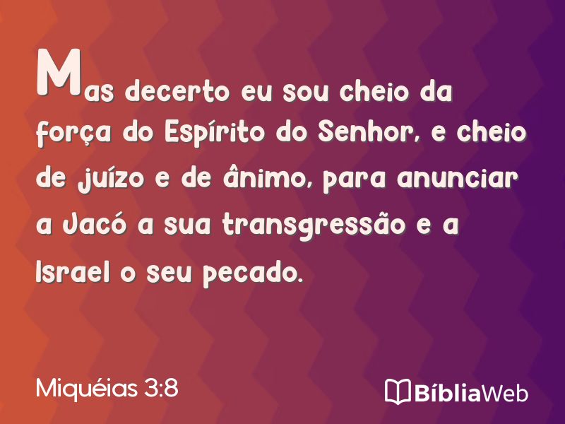 Miquéias 3:8 em imagem para compartilhar