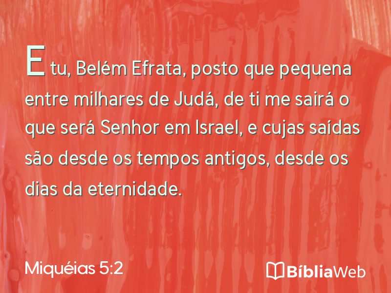 Miquéias 5:2 em imagem para compartilhar