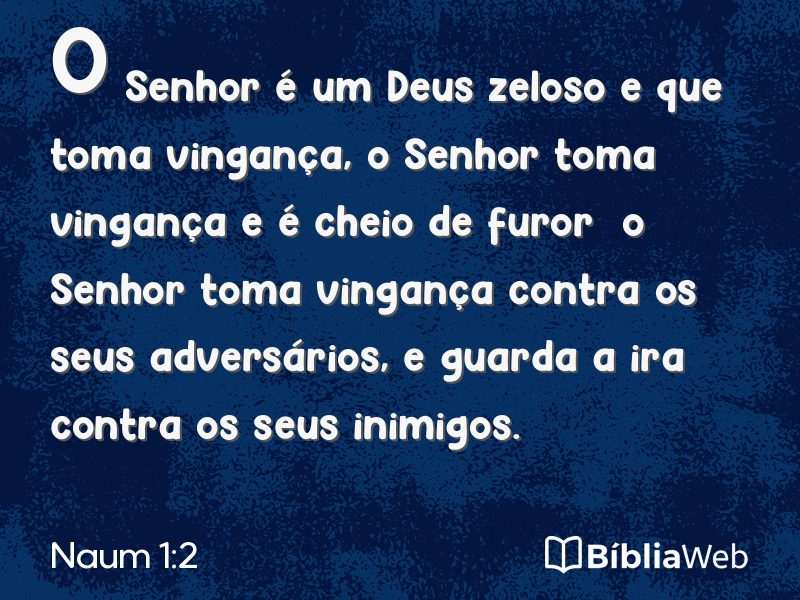 Naum 1:2 em imagem para compartilhar